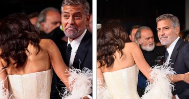 حذاء أمل كلونى يورطها فى موقف محرج بمهرجان لندن السينمائى وجورج ينقذها