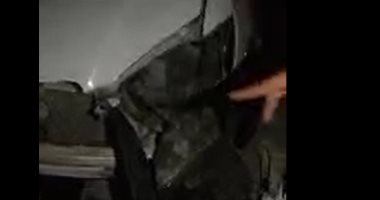 شاهد.. حادث سيارة على الطريق الدائرى والإسعاف ينقذ المصابين