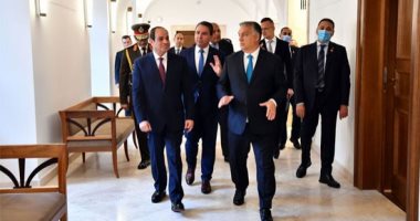 مباحثات مهمة فى بودابست وإشادة بمستوى العلاقات بين مصر والمجر.. الرئيس السيسى: على المجتمع الدولى القيام بدور مؤثر لحل قضية سد النهضة..  و"أوربان" يشيد بالطفرة التنموية الملحوظة فى مصر