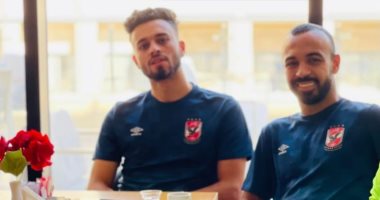 كهربا وصلاح محسن ومحمود وحيد يهنئون أفشة على حفل زفافه.. صور