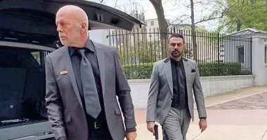 محمد كريم وبروس ويليز من كواليس A Day To Die