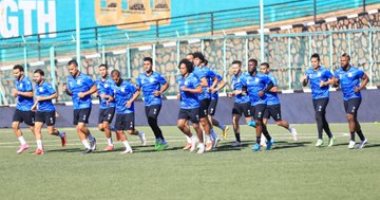 المصرى البورسعيدى يخوض مرانه الأخير استعدادا لبطل أوغندا.. صور