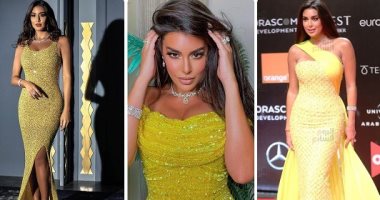 "العشق غلاب".. ياسمين صبري تؤكد حبها للأصفر وترتديه للمرة الثانية بمهرجان الجونة