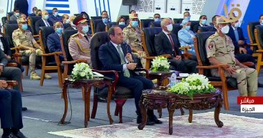 الرئيس السيسي: "اللى بيتعمل فى البلد دعم إلهى علشان إحنا غلابة"