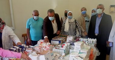 توقيع الكشف الطبى على 1130 حالة فى قافلة لجامعة طنطا بالمحلة