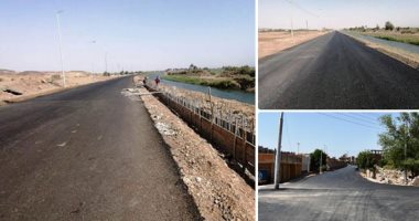 طرق ومحاور جديدة بأسوان.. تطوير وتوسعة طريق الكورنيش الجديد وإنشاء مضمار للدراجات بطول الكورنيش.. وطرح وإسناد مشروع تطوير طريق وادى النقرة بطول 75 كم بـ250 مليون جنيه.. صور