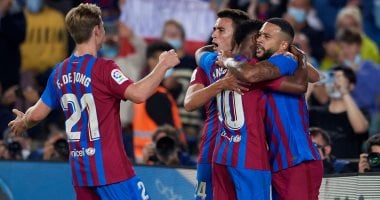أجويرو وديباي فى هجوم برشلونة أمام رايو فاليكانو فى الدوري الإسباني
