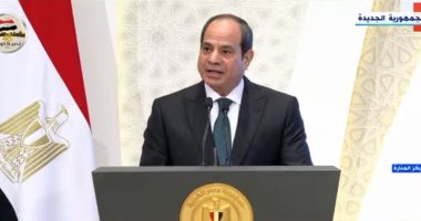 الرئيس السيسي: بناء الوعى وتصحيح الخطاب الدينى مسئولية تضامنية