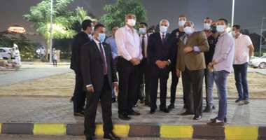 محافظ الجيزة يؤكد على مراعاة اللمسة الجمالية بأعمال تطوير ميدان الجلاء..صور