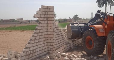إزالة 79 حالة تعدٍ على أراضى أملاك الدولة بالمنيا وبنى سويف