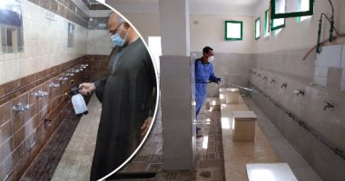 فتح دورات المياه فى المساجد فجر الأربعاء بعد غلقها بداية أزمة كورونا.. مديريات الأوقاف تنتهى من نظافة وتعقيم وصيانة دورات المياه.. الوزارة تشدد على التعقيم بعد كل صلاة.. والالتزام بالوقت المحدد لفتحها 