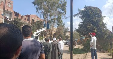 إزالة التعديات على أملاك الدولة ورفع 63 حالة إشغال فى أبو كبير.. صور