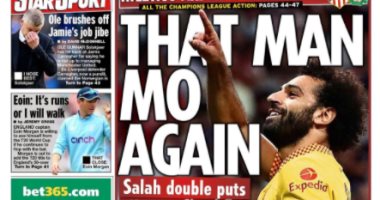 محمد صلاح بطل ليفربول القومى على أغلفة صحف إنجلترا.. صور