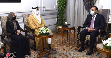 رئيس الوزراء يلتقى وزيرى شئون مجلس الوزراء والسعادة بدولة الإمارات الشقيقة