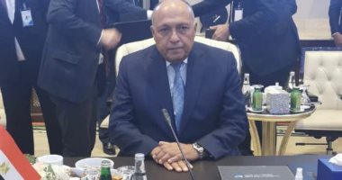 وزير الخارجية يؤكد فى المؤتمر الوزارى بطرابلس ضرورة إجراء الانتخابات الليبية 24 ديسمبر المقبل.. وتجميد العمل بالاتفاقيات العسكرية ومراقبة إتمام خروج القوات الأجنبية والمرتزقة والمقاتلين الأجانب بإطار زمنى واضح