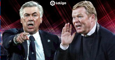 برشلونة ضد الريال.. أنشيلوتى يتفوق على كومان 3-0 فى المواجهات المباشرة