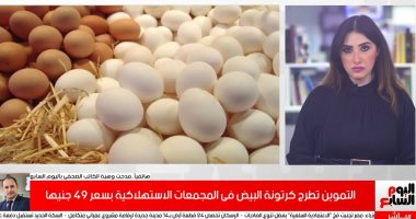 تفاصيل طرح كرتونة البيض فى المجمعات الاستهلاكية بسعر 49 جنيها.. فيديو 