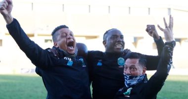 احتفال أمازولو بالتأهل التاريخي فى دوري الأبطال على حساب مازيمبي.. فيديو