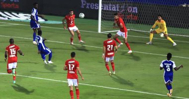 الحرس الوطنى يسجل الهدف الأول فى شباك الأهلى.. فيديو وصور