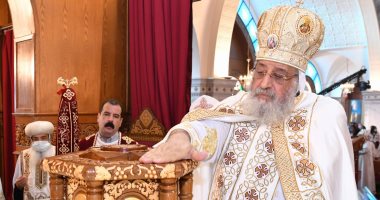 بعد تدشينها.. البابا تواضروس يصلى القداس الإلهى بكنيسة العذراء بمدينة بدر