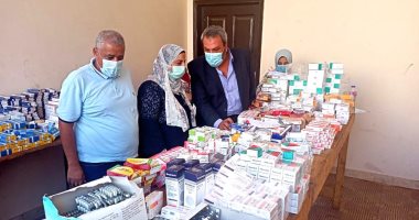 حياة كريمة.. فحص 1161 حالة فى قافلة طبية ببسيون وصرف الدواء للمرضى بالمجان
