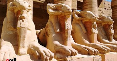 25 صورة حصرية من داخل مشروع ترميم الكباش بمعابد الكرنك