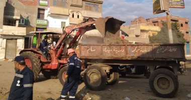 حملات لتجميل ورفع المخلفات وتسليك خفض المنسوب بقلين وسيدي سالم.. صور