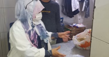 ضبط لحوم ودواجن غير صالحة ورفع محتويات مدرسة بدون ترخيص فى الجيزة