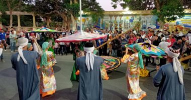ديفيليه فنى لفرق مهرجان الإسماعيلية الدولى للفنون الشعبية تمهيدا لافتتاحه