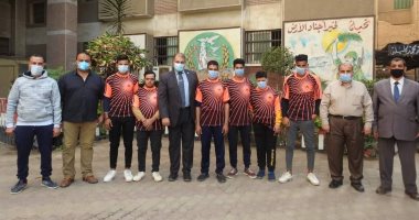 مدير تعليم المنوفية يلتقى فريق كرة القدم لطلاب مدارس التربية الفكرية..صور