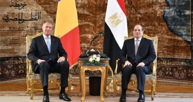 القمة المصرية الرومانية بالاتحادية تبحث التعاون العسكري والأمني ومجالات الطاقة والسياحة والزراعة والصناعة.. الرئيس السيسى يؤكد حرص مصر على مكافحة الهجرة غير الشرعية.. و"يوهانس" يثمن جهود مصر فى مكافحة الإرهاب