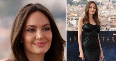 أنجلينا جولي تخطف الأنظار بفستان أسود من الجلد في العرض الأول لفيلم "Eternals"