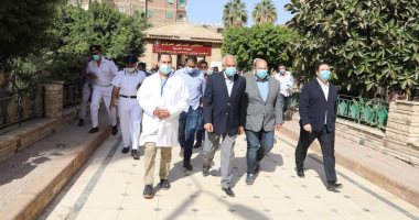 محافظ الجيزة يتفقد مستشفيات البدرشين والحوامدية