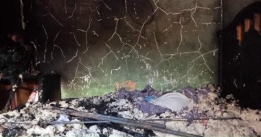 السيطرة على حريق التهم محتويات منزل بالإسماعيلية.. صور