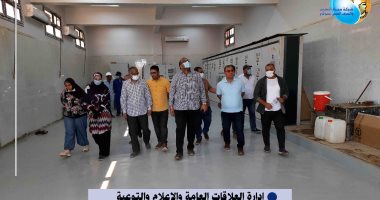 رئيس مياه سوهاج يتابع أعمال تحويل محطة المعالجة غرب للمعالجة الثلاثية