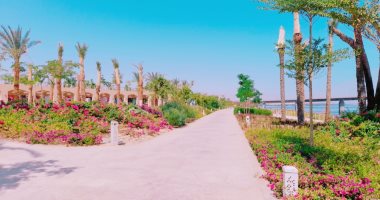 الممشى السياحى بمدينة أسوان الجديدة.. تحفة فنية ومزار سياحى رائع "صور"