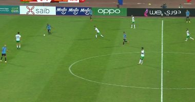 غزل المحلة يتقدم على المصرى بهدف هشام عادل فى الشوط الأول.. فيديو