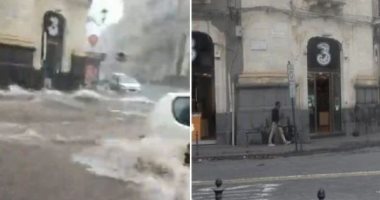 صقلية تعلن الطوارئ بسبب الفيضانات والانهيارات الأرضية.. فيديو وصور