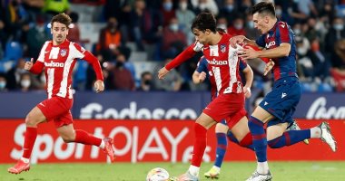 أتلتيكو مدريد يتعثر أمام ليفانتى بالتعادل 2 - 2 فى الدورى الإسباني