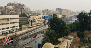 سقوط أمطار خفيفة على محافظتى القاهرة والجيزة.. صور