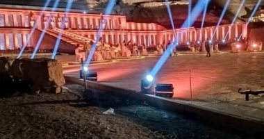 شاهد.. الأقصر تستعد للحفل العالمى بمشروع "إحياء طريق الكباش الفرعونى"