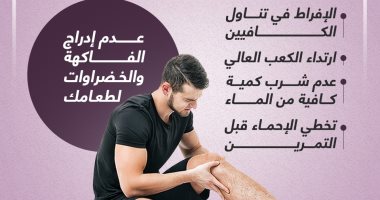 عادات خاطئة تؤثر على صحة مفاصلك.. إنفوجراف