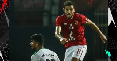 حمدى فتحى نسر مباراة الأهلى والبنك فى بطولة الدورى