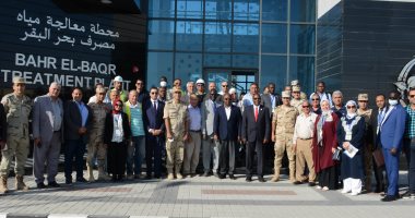الهيئة الهندسية تنظم زيارة ميدانية لوفد ميدانى لمنظومة معالجة مصرف بحر البقر