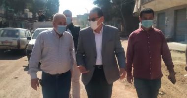 جولة مفاجئة لمحافظ الشرقية لمتابعة تنفيذ مشروعات مبادرة حياة كريمة بالحسينية