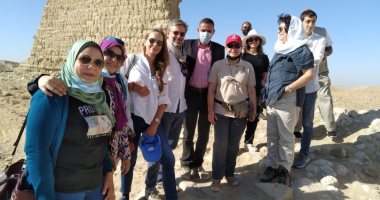 السفير الإيطالي يزور آثار الفيوم وموقع عمل البعثة الإيطالية بديميه السباع