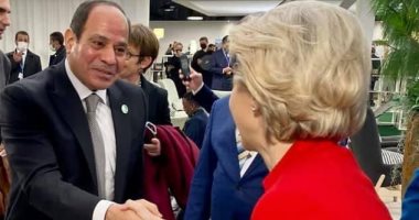 نشاط مكثف للرئيس السيسي فى جلاسجو.. لقاءات مع اشتية والدبيبة وميقاتى.. صور