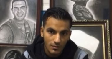 شاهد موهبة "سيف الدين" العبقرية فى رسم البورتريه بأسيوط.. لايف