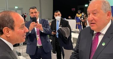 الرئيس السيسي يلتقى رئيس أرمينيا والشيخ صباح الخالد الصباح فى جلاسجو