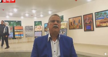 قصة مهندس بالعريش تحول لفنان تشكيلى بعد الخروج للمعاش.. لايف